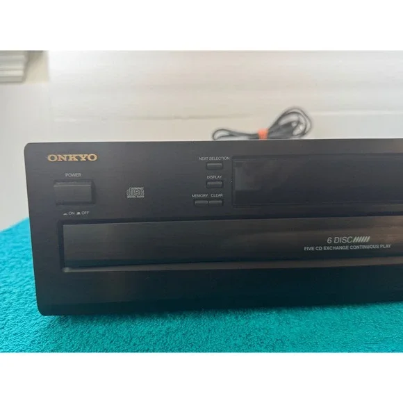 Onkyo DX-C340 6-CD Carousel Changer Player Black Vintage 1998 DXC340 - No Remote - Picture 3 of 12